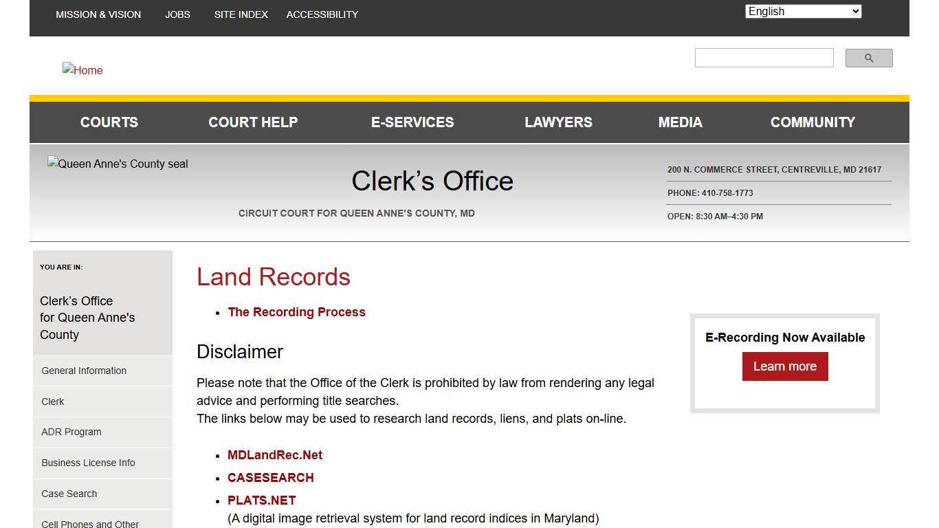 Land Records | Maryland Courts